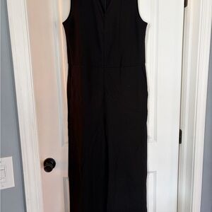 Eileen Fisher Washable Flex Ponte V- Neck Jumpsuit